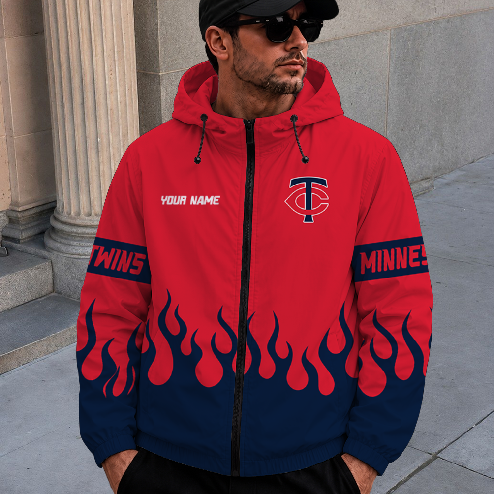 [FLASH SALE] NEW CUSTOMIZED MLB22 MTS MINNESOTA TWINS WINDBREAKER JACKET