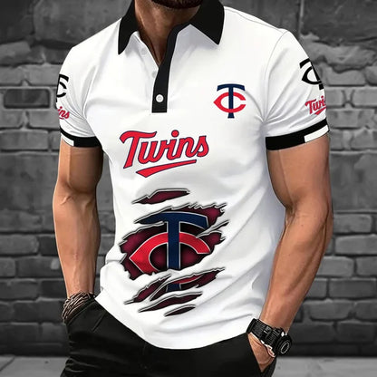[FLASH SALE] NEW CUSTOMIZED MLB22 MTS MINNESOTA TWINS POLO SHIRT