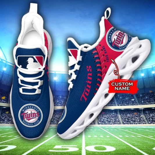 [FLASH SALE] NEW CUSTOMIZED MLB22 MTS MINNESOTA TWINS MAX SOUL SHOES