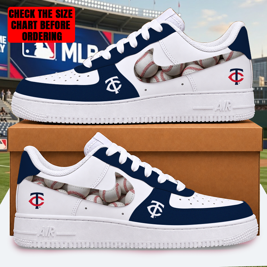 [FLASH SALE] NEW CUSTOMIZED MLB22 MTS MINNESOTA TWINS AF1 SHOES