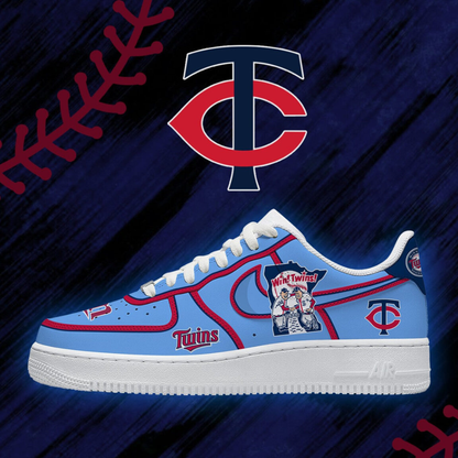 [FLASH SALE] NEW CUSTOMIZED MLB22 MTS MINNESOTA TWINS AF1 SHOES
