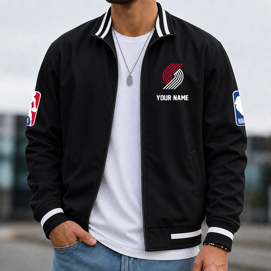 [HOT DEAL] NEW CUSTOMIZED NBA22 PTB PORTLAND TRAIL BLAZERS MULTICOLOR MEN'S CASUAL JACKET