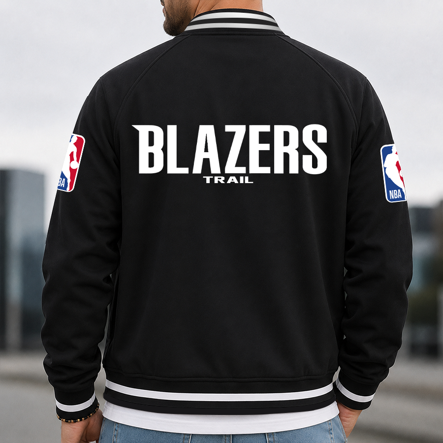 [HOT DEAL] NEW CUSTOMIZED NBA22 PTB PORTLAND TRAIL BLAZERS MULTICOLOR MEN'S CASUAL JACKET