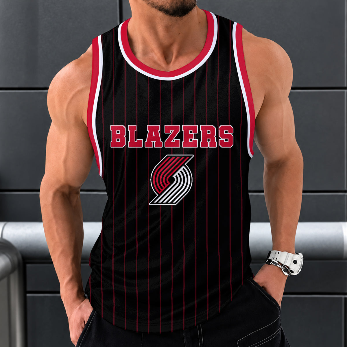 [HOT DEAL] NEW CUSTOMIZED NBA22 PTB PORTLAND TRAIL BLAZERS UNISEX TANK TOP