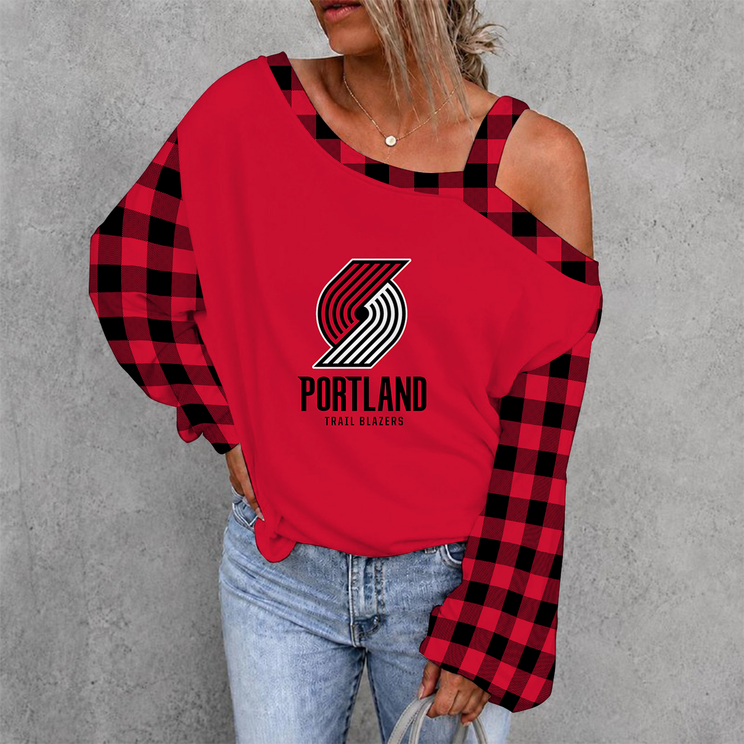[HOT DEAL] NEW CUSTOMIZED NBA22 PTB PORTLAND TRAIL BLAZERS DROP SHOULDER SWEATSHIRT