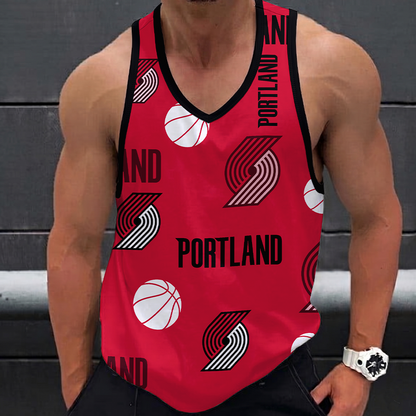 [HOT DEAL] NEW CUSTOMIZED NBA22 PTB PORTLAND TRAIL BLAZERS UNISEX TANK TOP