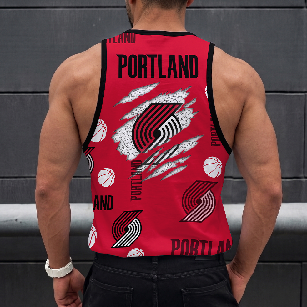 [HOT DEAL] NEW CUSTOMIZED NBA22 PTB PORTLAND TRAIL BLAZERS UNISEX TANK TOP