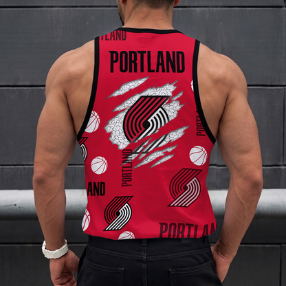 [HOT DEAL] NEW CUSTOMIZED NBA22 PTB PORTLAND TRAIL BLAZERS UNISEX TANK TOP