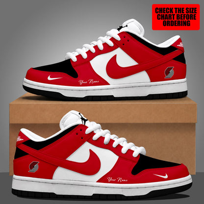 [HOT DEAL] NEW CUSTOMIZED NBA22 PTB PORTLAND TRAIL BLAZERS DUNK LOW SHOES