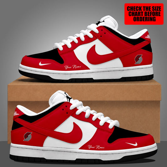 [HOT DEAL] NEW CUSTOMIZED NBA22 PTB PORTLAND TRAIL BLAZERS DUNK LOW SHOES