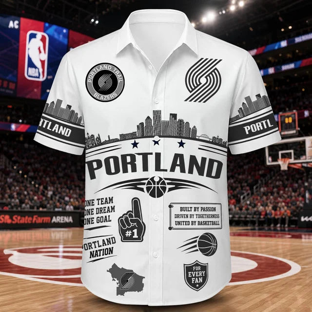 [HOT DEAL] NEW CUSTOMIZED NBA22 PTB PORTLAND TRAIL BLAZERS UNISEX HAWAIIAN SHIRT