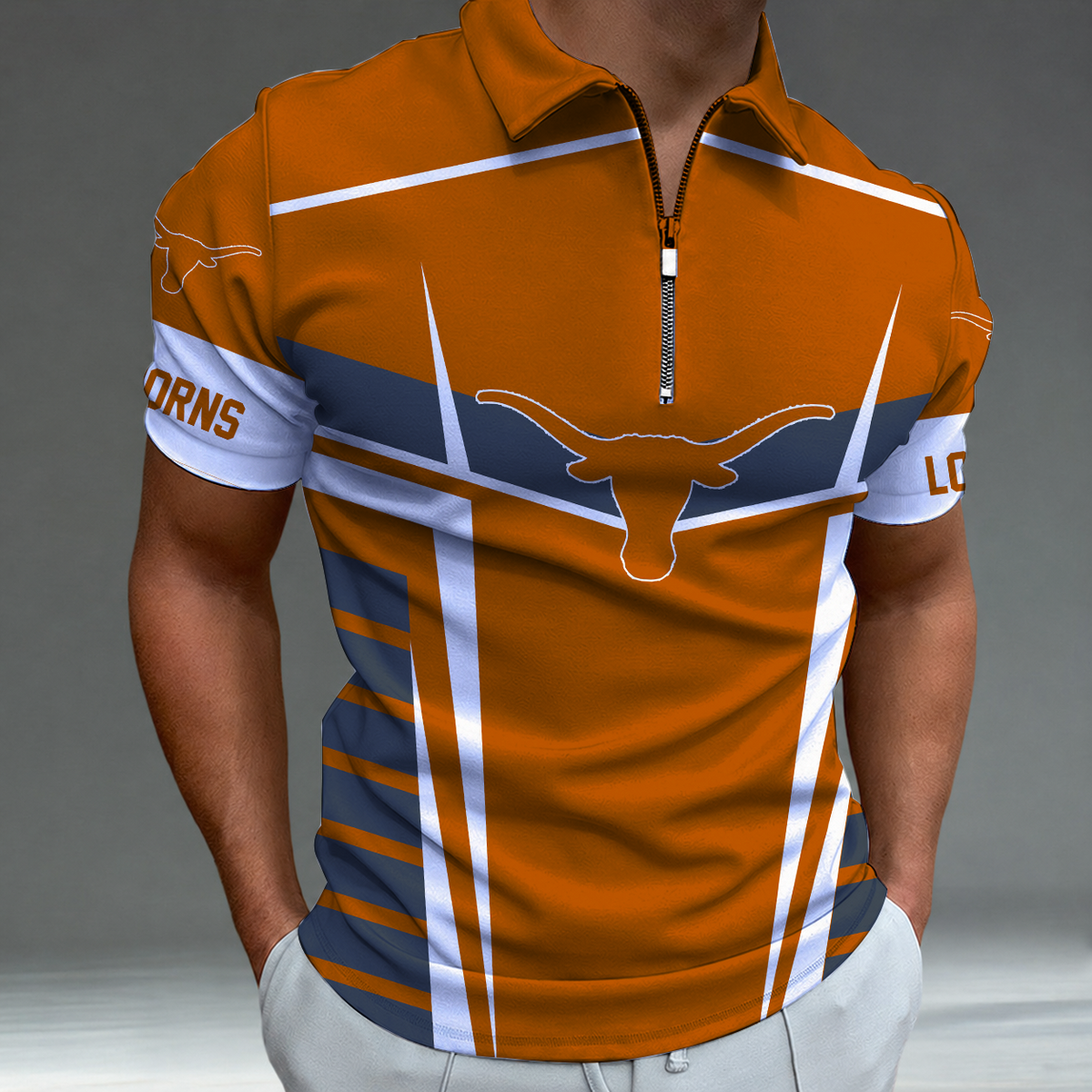 [FAN FAVORITE] NEW CUSTOMIZED NCAA FBS22 TXL TEXAS LONGHORNS POLO SHIRT