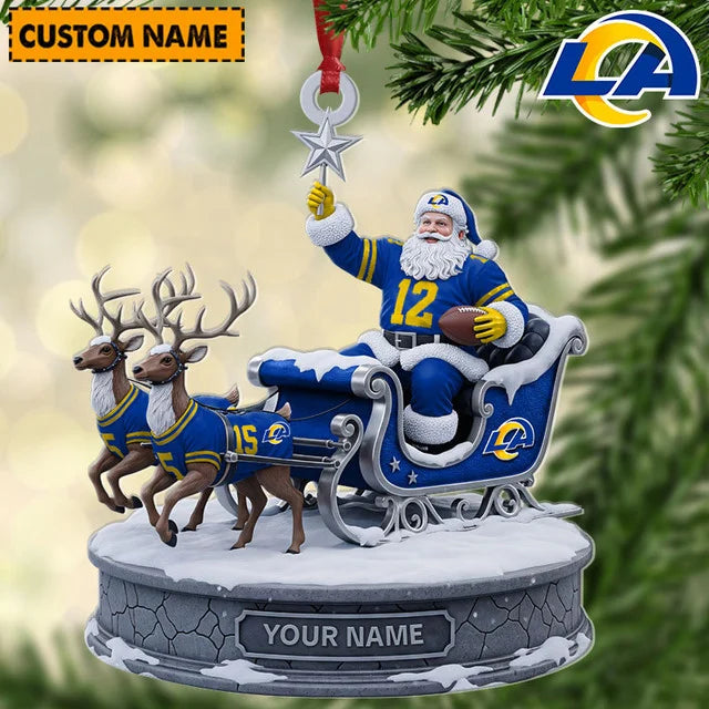 [SPECIAL OFFER] NEW CUSTOMIZED NFL22 LAR LOS ANGELES RAMS CHRISTMAS ACRYLIC ORNAMENT