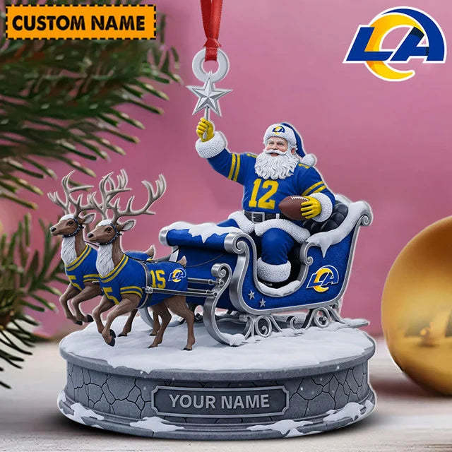 [SPECIAL OFFER] NEW CUSTOMIZED NFL22 LAR LOS ANGELES RAMS CHRISTMAS ACRYLIC ORNAMENT