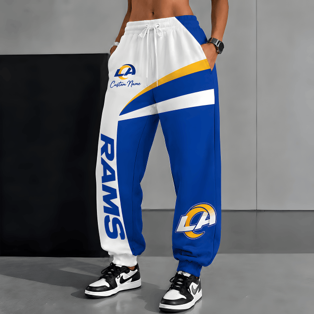 [SPECIAL OFFER] NEW CUSTOMIZED NFL22 LAR LOS ANGELES RAMS SWEATPANTS