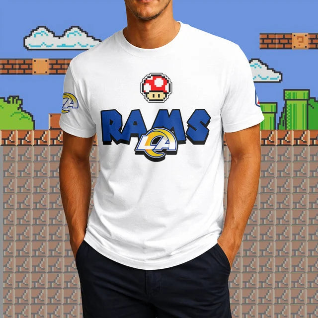 [SPECIAL OFFER] NEW CUSTOMIZED NFL22 LAR LOS ANGELES RAMS SUPER MARIO T-SHIRT, HOODIE, ZIP HOODIE