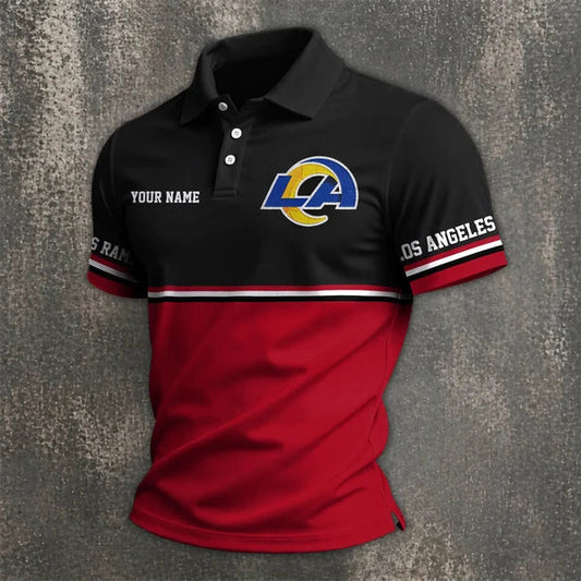[SPECIAL OFFER] NEW CUSTOMIZED NFL22 LAR LOS ANGELES RAMS POLO SHIRT