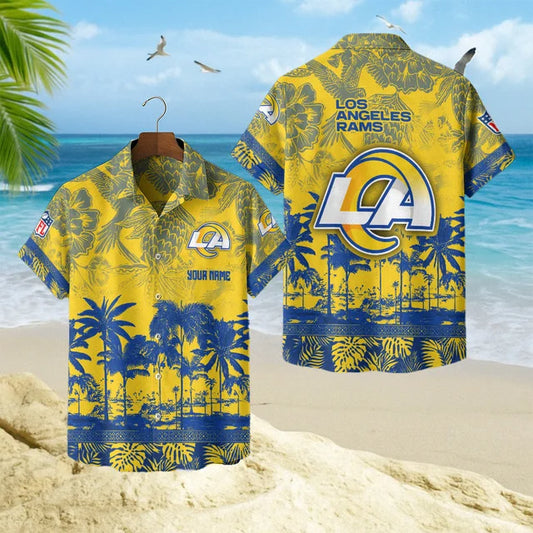 [SPECIAL OFFER] NEW CUSTOMIZED NFL22 LAR LOS ANGELES RAMS UNISEX HAWAIIAN SHIRT