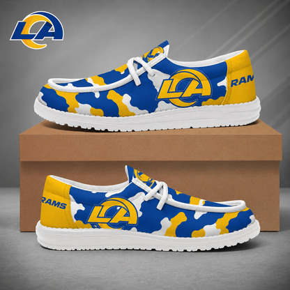 [SPECIAL OFFER] NEW CUSTOMIZED NFL22 LAR LOS ANGELES RAMS LOAFER SHOES