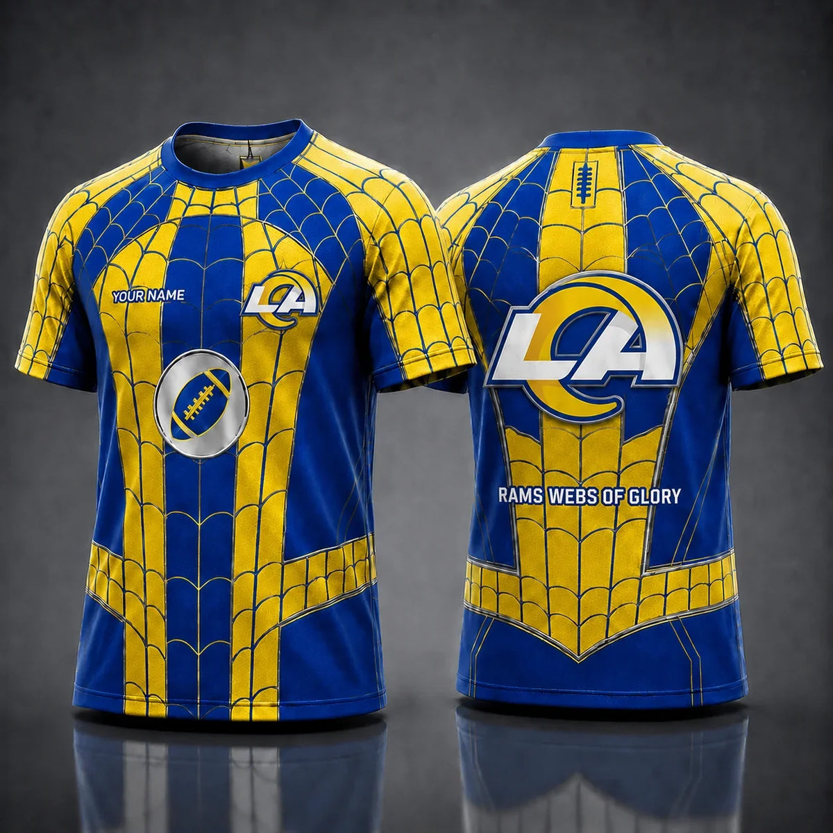 [SPECIAL OFFER] NEW CUSTOMIZED NFL22 LAR LOS ANGELES RAMS x SPIDER T-SHIRT, HOODIE & ZIP HOODIE