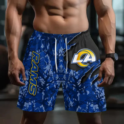 [SPECIAL OFFER] NEW CUSTOMIZED NFL22 LAR LOS ANGELES RAMS SHORT PANTS