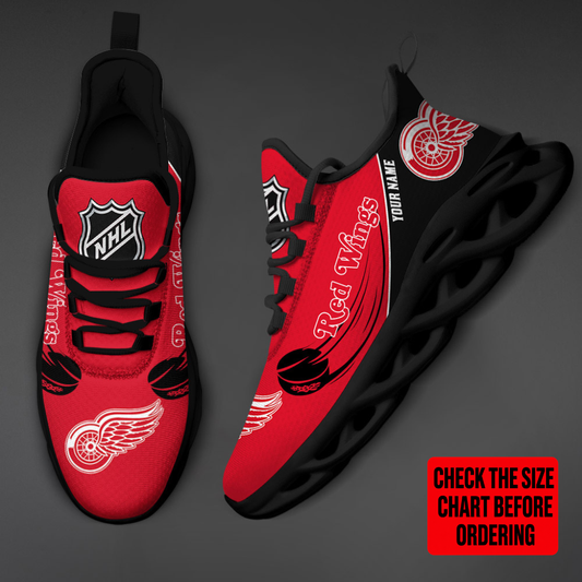[SUPER SALE] NEW CUSTOMIZED NHL22 DRW DETROIT RED WINGS CLUNKY SNEAKERS