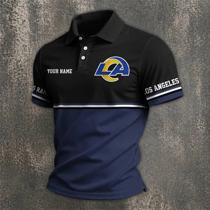 [SPECIAL OFFER] NEW CUSTOMIZED NFL22 LAR LOS ANGELES RAMS POLO SHIRT