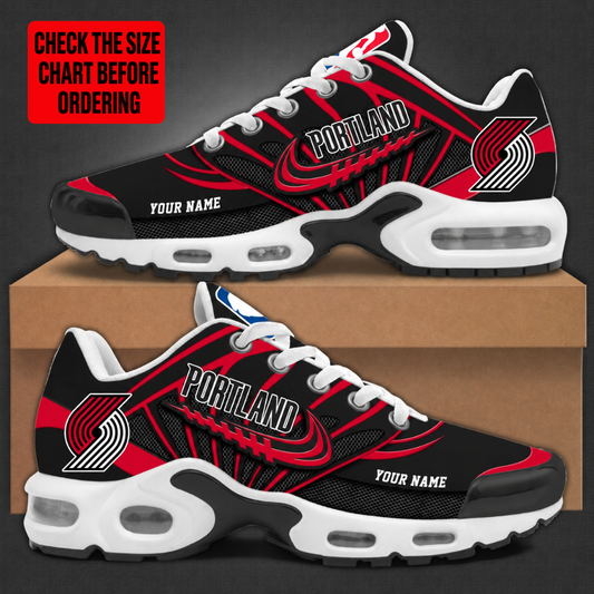 [HOT DEAL] NEW CUSTOMIZED NBA22 PTB PORTLAND TRAIL BLAZERS AIR MAX PLUS SNEAKERS