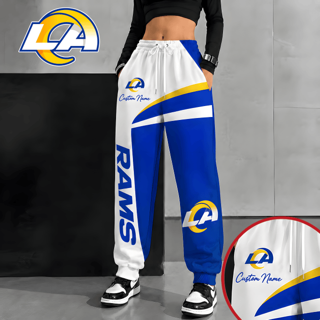 [SPECIAL OFFER] NEW CUSTOMIZED NFL22 LAR LOS ANGELES RAMS SWEATPANTS