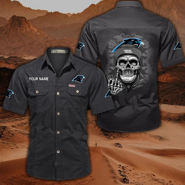 [SPECIAL OFFER] NEW CUSTOMIZED NFL23 CLP CAROLINA PANTHERS MUTICOLOR MEN'S CARGO SHIRT