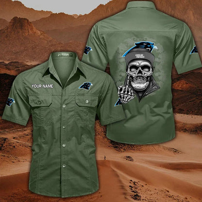 [SPECIAL OFFER] NEW CUSTOMIZED NFL23 CLP CAROLINA PANTHERS MUTICOLOR MEN'S CARGO SHIRT