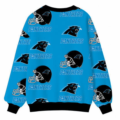 [SPECIAL OFFER] NEW CUSTOMIZED NFL23 CLP CAROLINA PANTHERS CARDIGAN