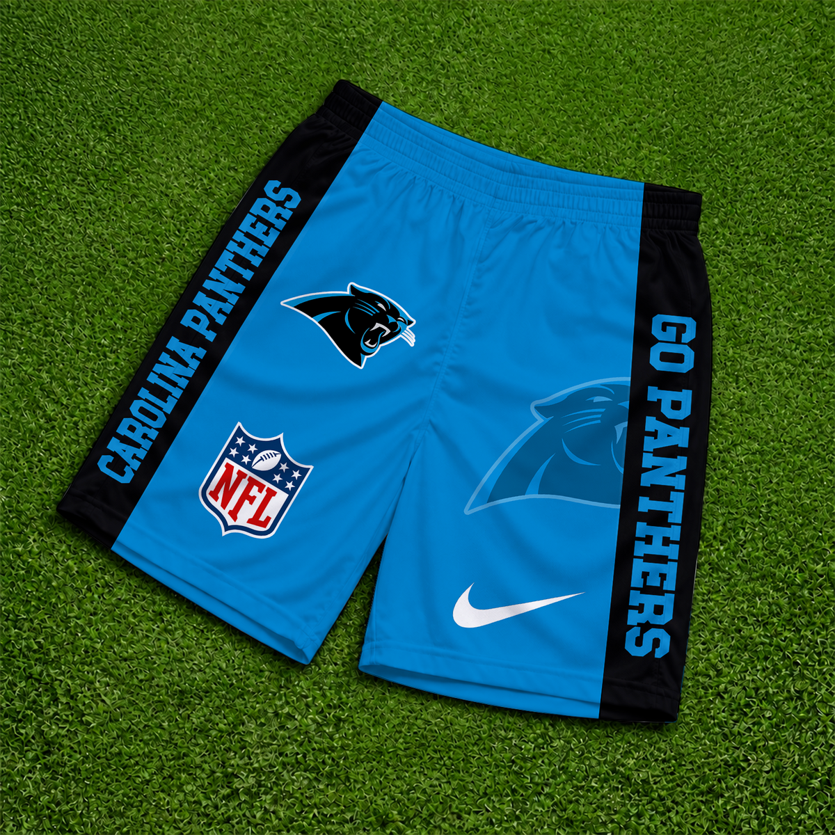 [SPECIAL OFFER] NEW CUSTOMIZED NFL23 CLP CAROLINA PANTHERS SHORT PANTS