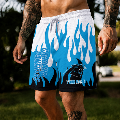 [SPECIAL OFFER] NEW CUSTOMIZED NFL23 CLP CAROLINA PANTHERS SHORT PANTS