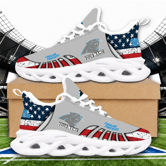 [SPECIAL OFFER] NEW CUSTOMIZED NFL23 CLP CAROLINA PANTHERS UNISEX CLUNKY SNEAKERS