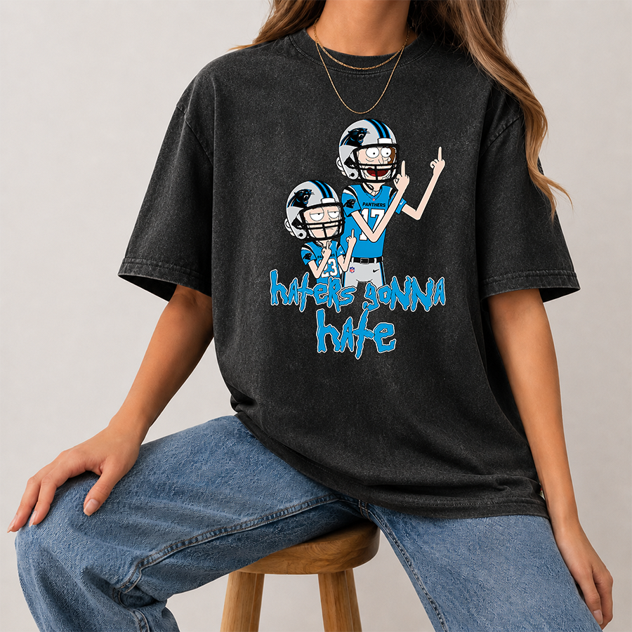 [SPECIAL OFFER] NEW CUSTOMIZED NFL23 CLP CAROLINA PANTHERS FUNNY WASHED TEE