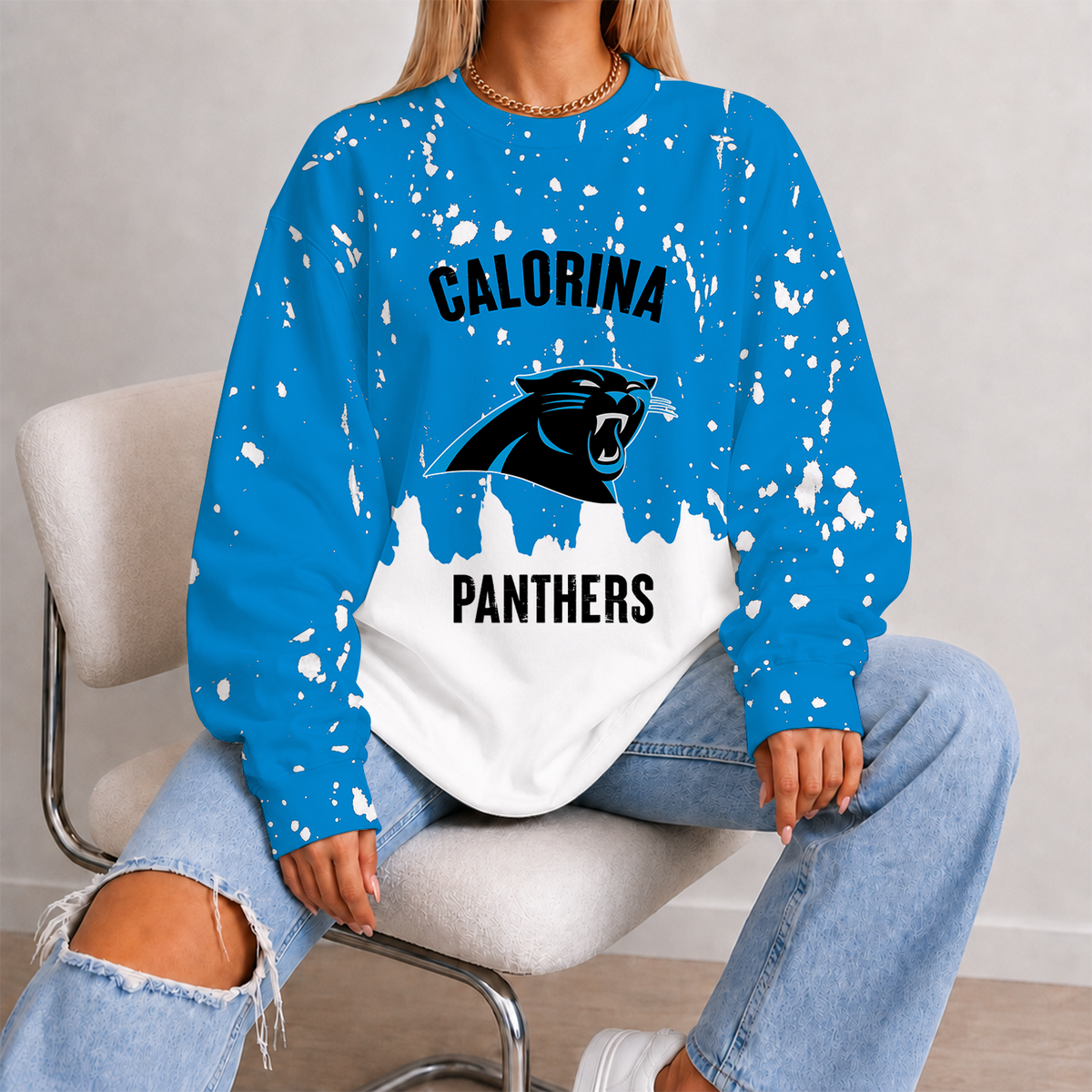 [SPECIAL OFFER] NEW CUSTOMIZED NFL23 CLP CAROLINA PANTHERS UNISEX SWEATSHIRT