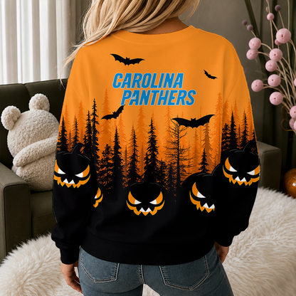 [SPECIAL OFFER] NEW CUSTOMIZED NFL23 CLP CAROLINA PANTHERS UNISEX HALLOWEEN SWEATSHIRT