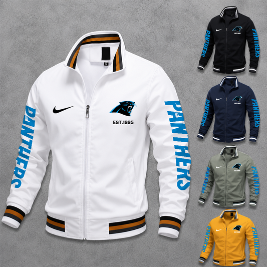 [SPECIAL OFFER] NEW CUSTOMIZED NFL23 CLP CAROLINA PANTHERS MEN'S CASUAL JACKET