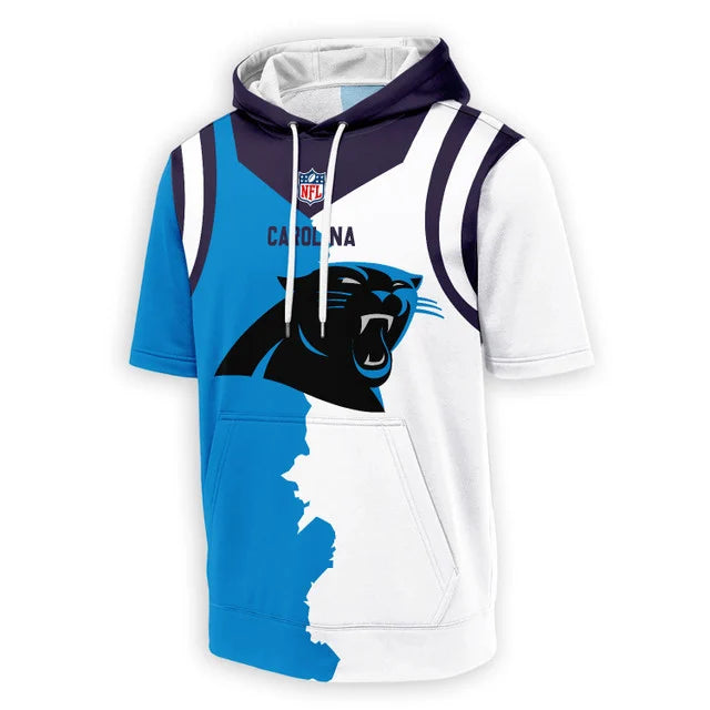 [SPECIAL OFFER] NEW CUSTOMIZED NFL23 CLP CAROLINA PANTHERS SHORT SLEEVE HOODIE T-SHIRT