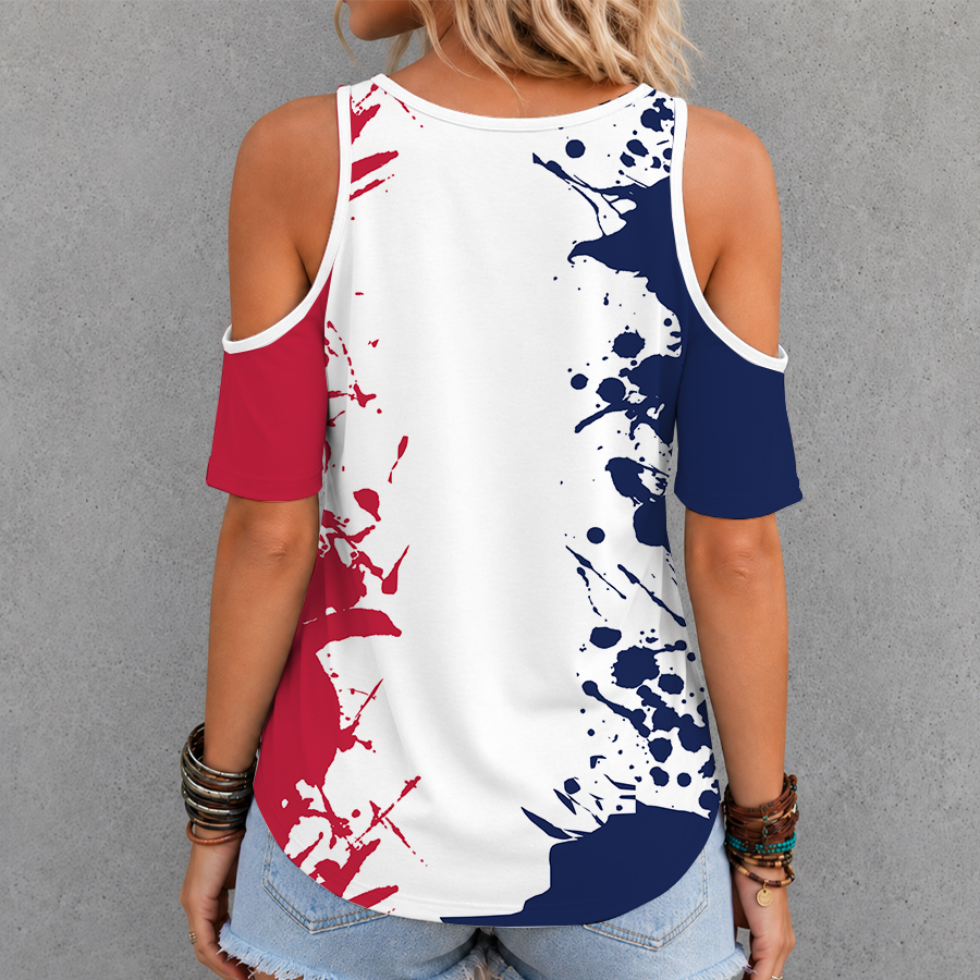 [FAN EXCLUSIVE] NEW CUSTOMIZED MLS23 FCD FC DALLAS CRISS CROSS V-NECK TOP