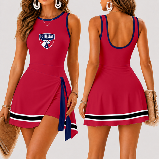 [FAN EXCLUSIVE] NEW CUSTOMIZED MLS23 FCD FC DALLAS WOMEN'S SUMMER SKORT DRESS