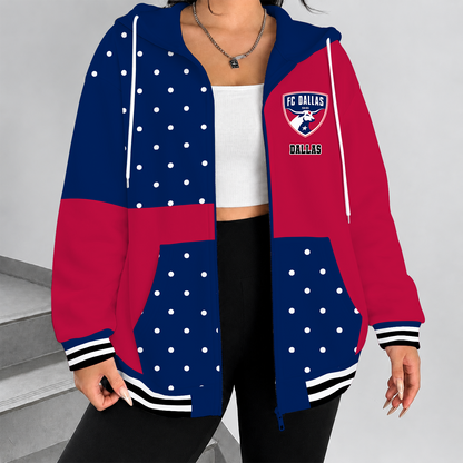 [FAN EXCLUSIVE] NEW CUSTOMIZED MLS23 FCD FC DALLAS ZIP HOODIE