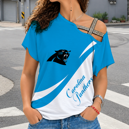 [SPECIAL OFFER] NEW CUSTOMIZED NFL23 CLP CAROLINA PANTHERS SHOULDER SHIRT