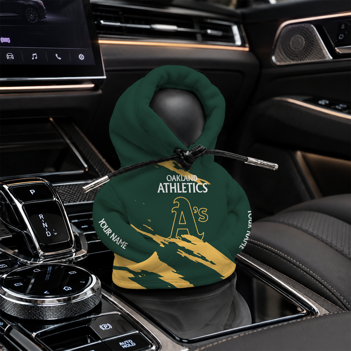 [FLASH SALE] NEW CUSTOMIZED MLB23 OAS OAKLAND ATHLETICS AUTOMOTIVE HOODIE SHIFT KNOB COVER