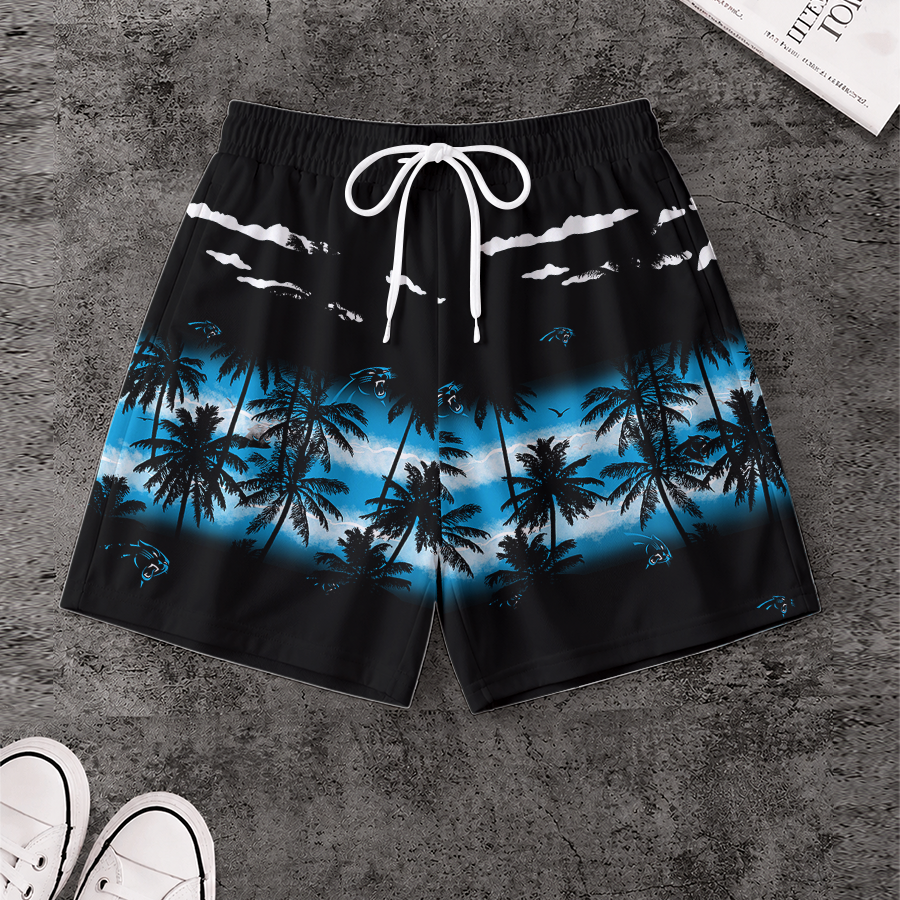 [SPECIAL OFFER] NEW CUSTOMIZED NFL23 CLP CAROLINA PANTHERS SHORT PANTS