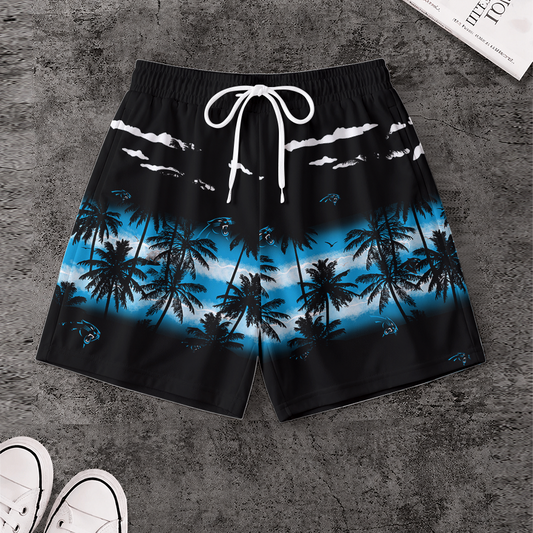 [SPECIAL OFFER] NEW CUSTOMIZED NFL23 CLP CAROLINA PANTHERS SHORT PANTS
