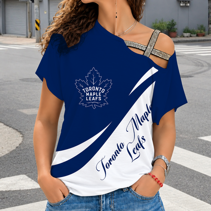 [SUPER SALE] NEW CUSTOMIZED NHL23 TML TORONTO MAPLE LEBJS SHOULDER SHIRT