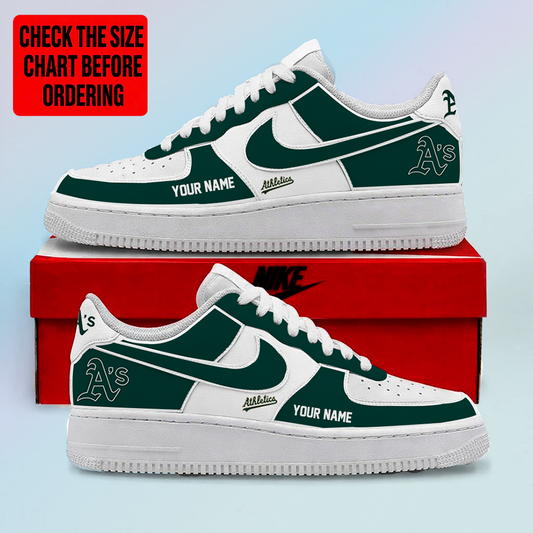 [FLASH SALE] NEW CUSTOMIZED MLB23 OAS OAKLAND ATHLETICS AF1 SHOES