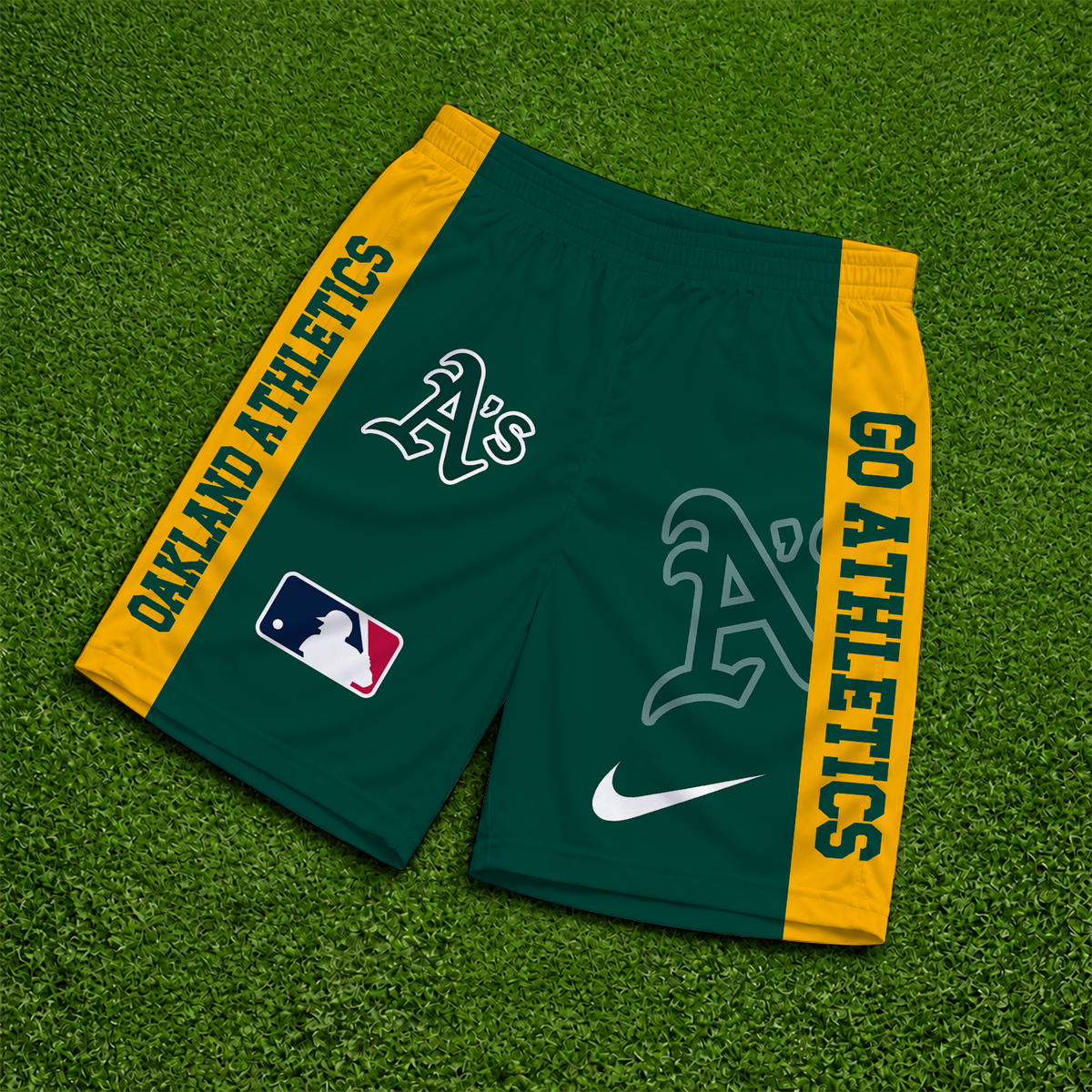 [FLASH SALE] NEW PREMIUM MLB23 OAS OAKLAND ATHLETICS SHORT PANTS